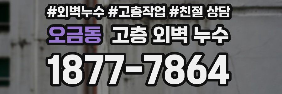 오금동 고층 외벽 누수