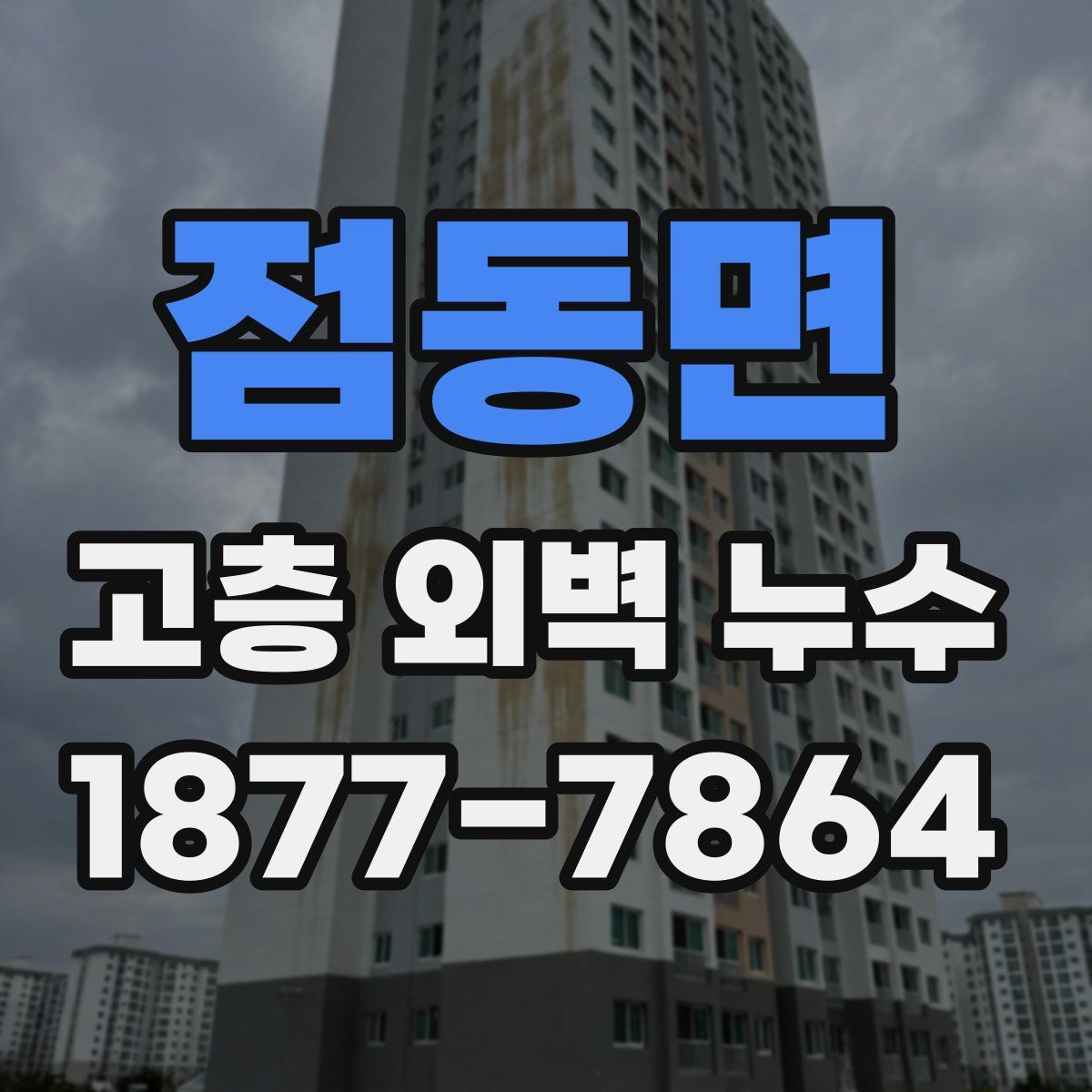 점동면 고층 외벽 누수