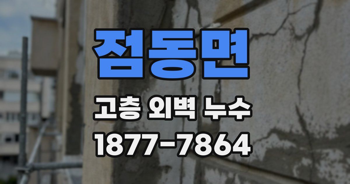 점동면 고층 외벽 누수