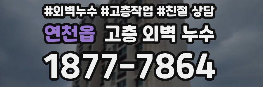 연천읍 고층 외벽 누수