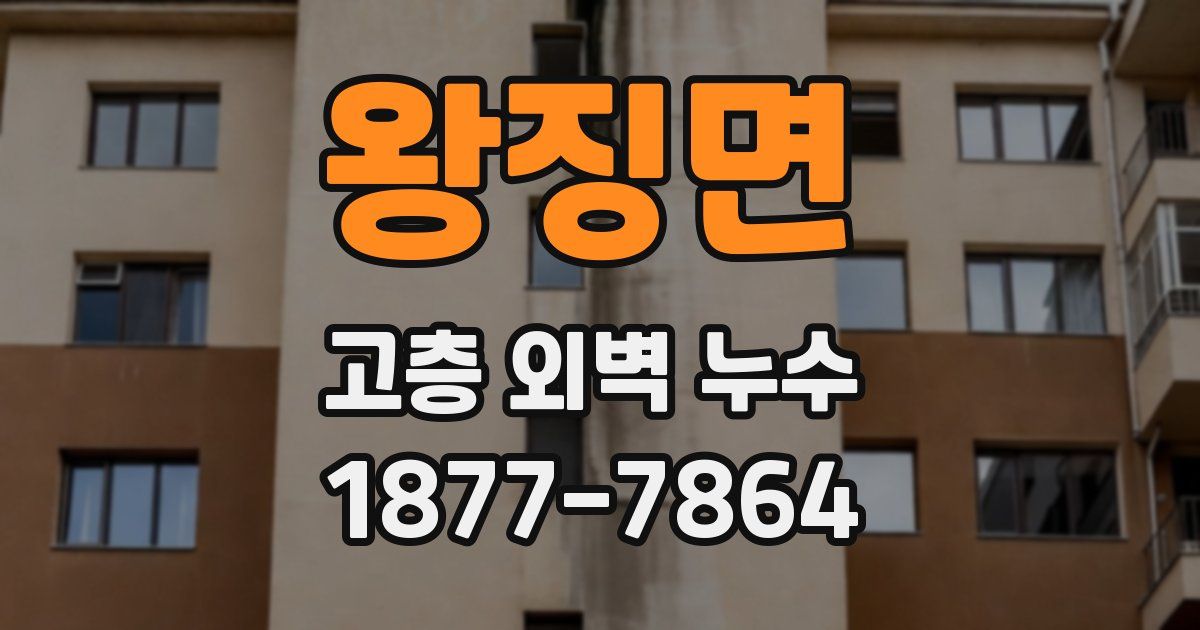 왕징면 고층 외벽 누수