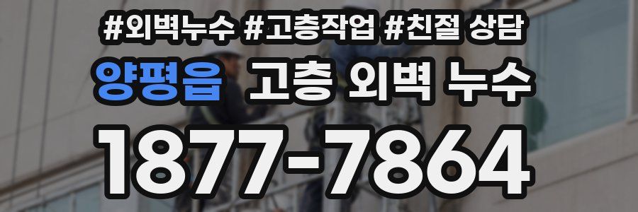 양평읍 고층 외벽 누수