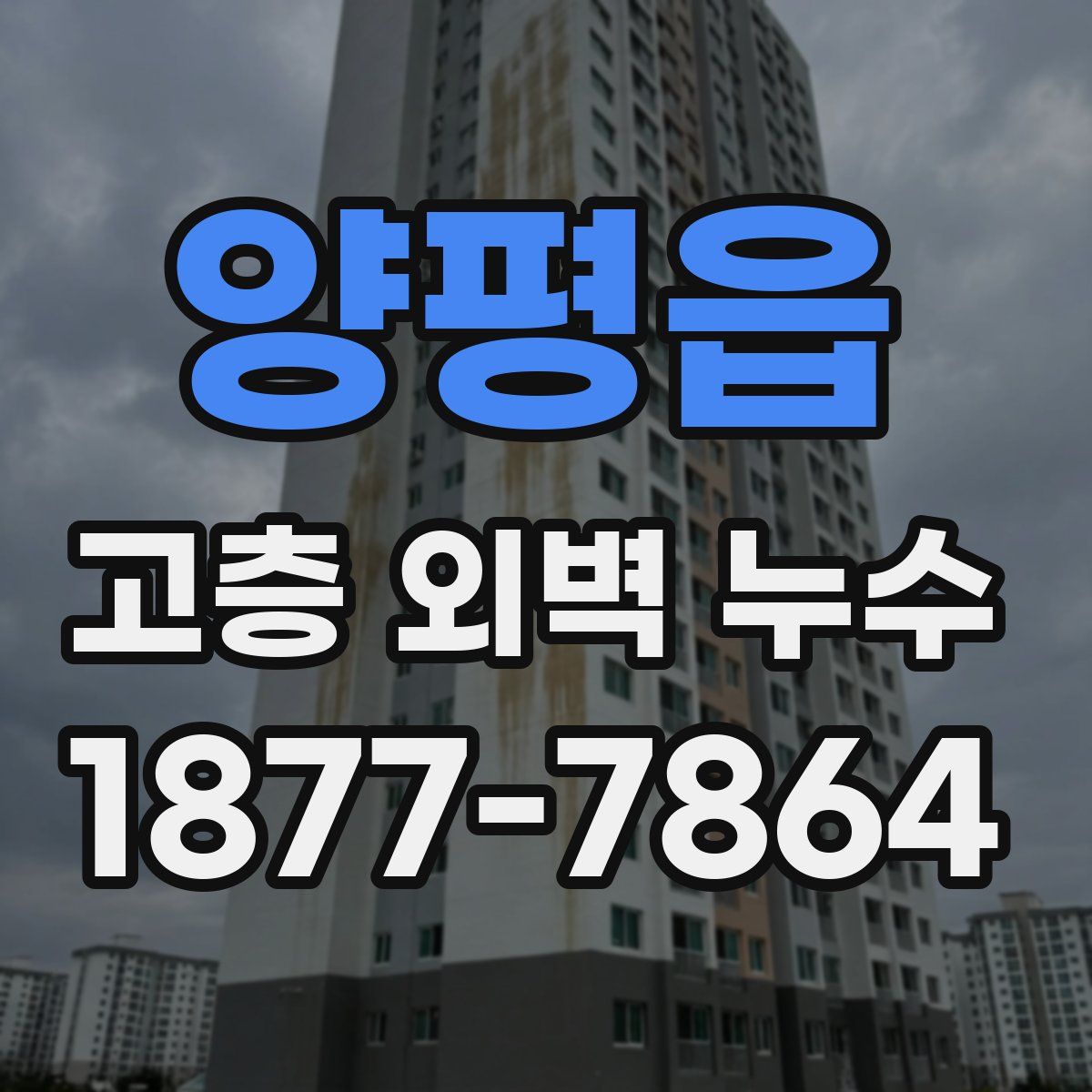 양평읍 고층 외벽 누수