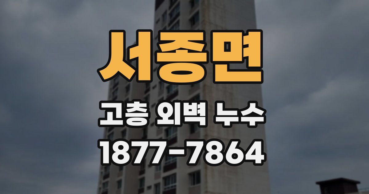 서종면 고층 외벽 누수