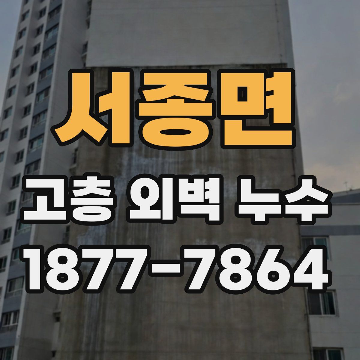 서종면 고층 외벽 누수