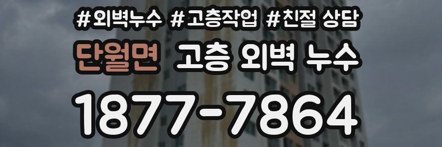 단월면 고층 외벽 누수