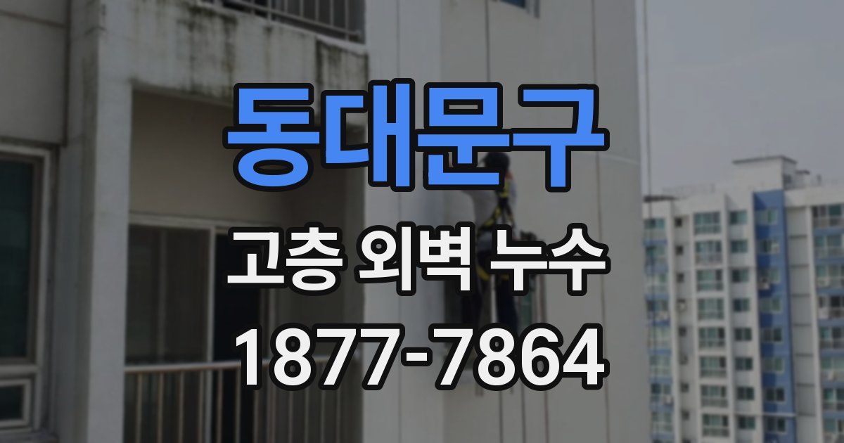 동대문구 고층 외벽 누수