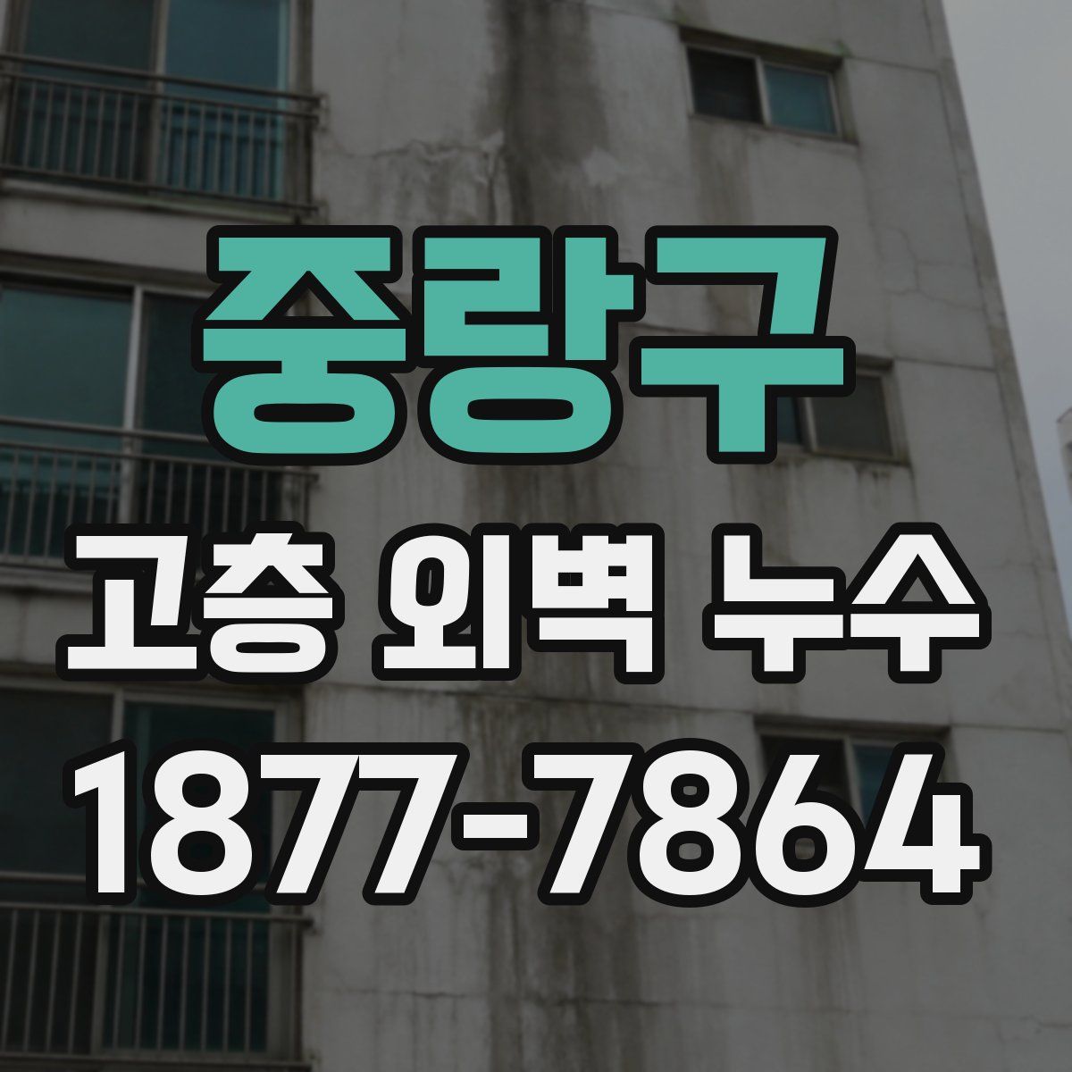 중랑구 고층 외벽 누수