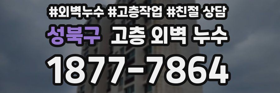 성북구 고층 외벽 누수