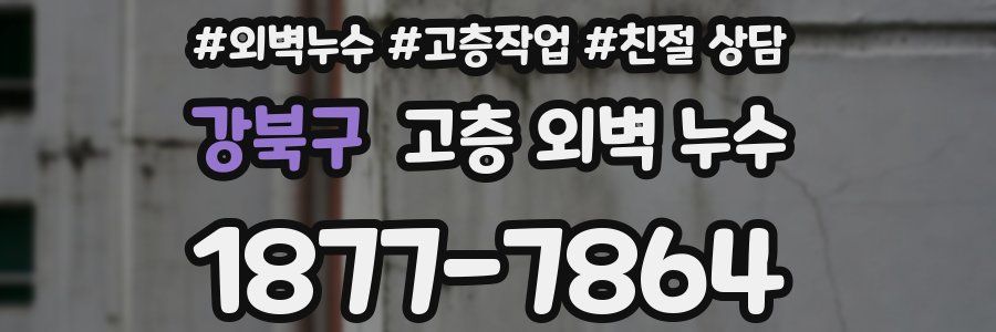강북구 고층 외벽 누수