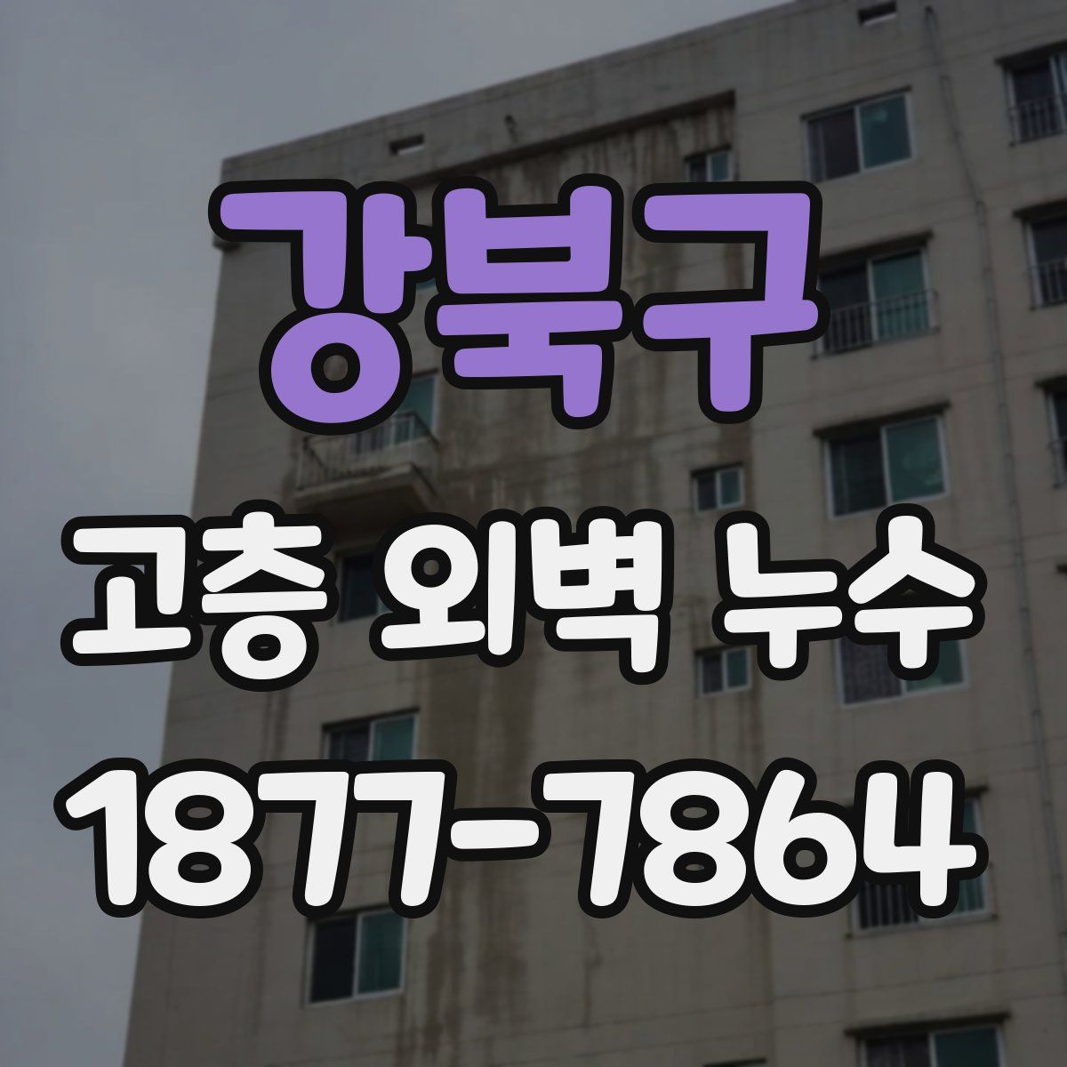 강북구 고층 외벽 누수