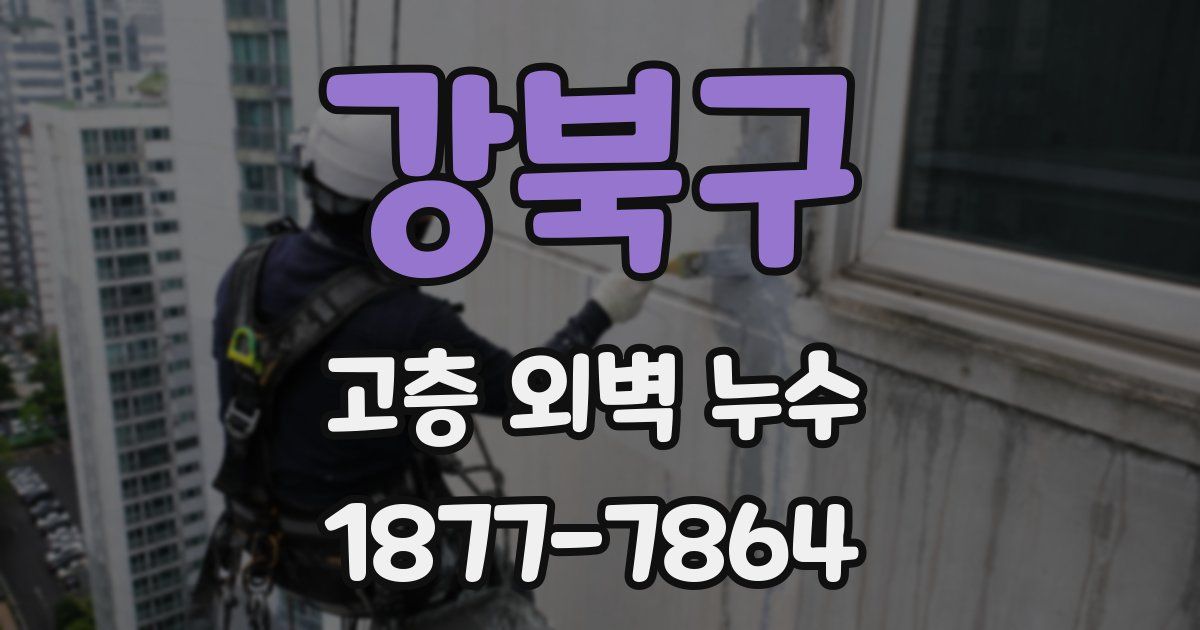 강북구 고층 외벽 누수
