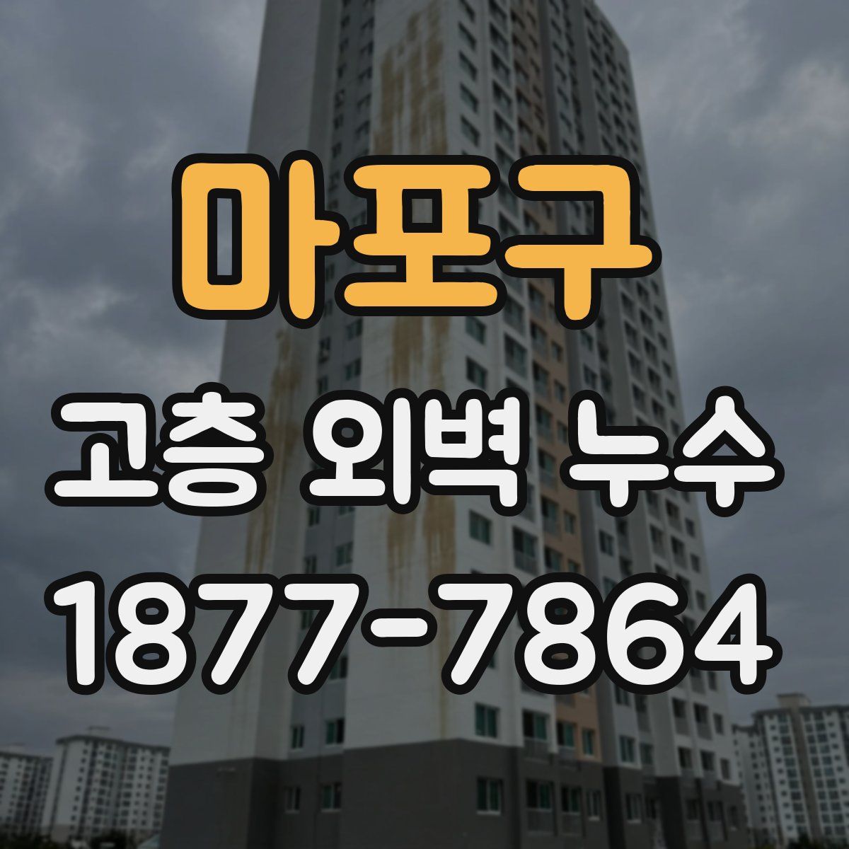 마포구 고층 외벽 누수