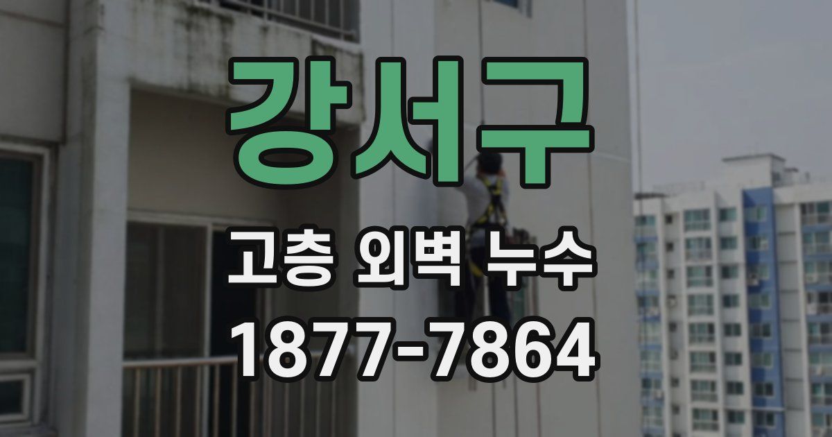 강서구 고층 외벽 누수