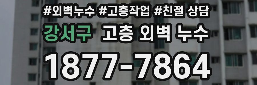 강서구 고층 외벽 누수