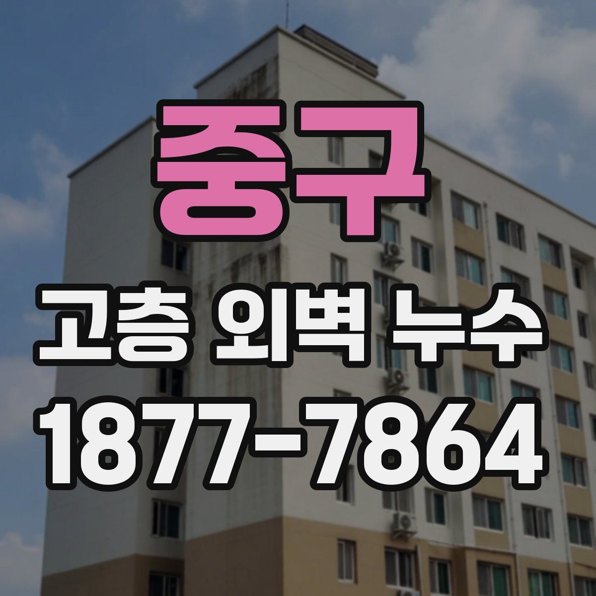 중구 고층 외벽 누수
