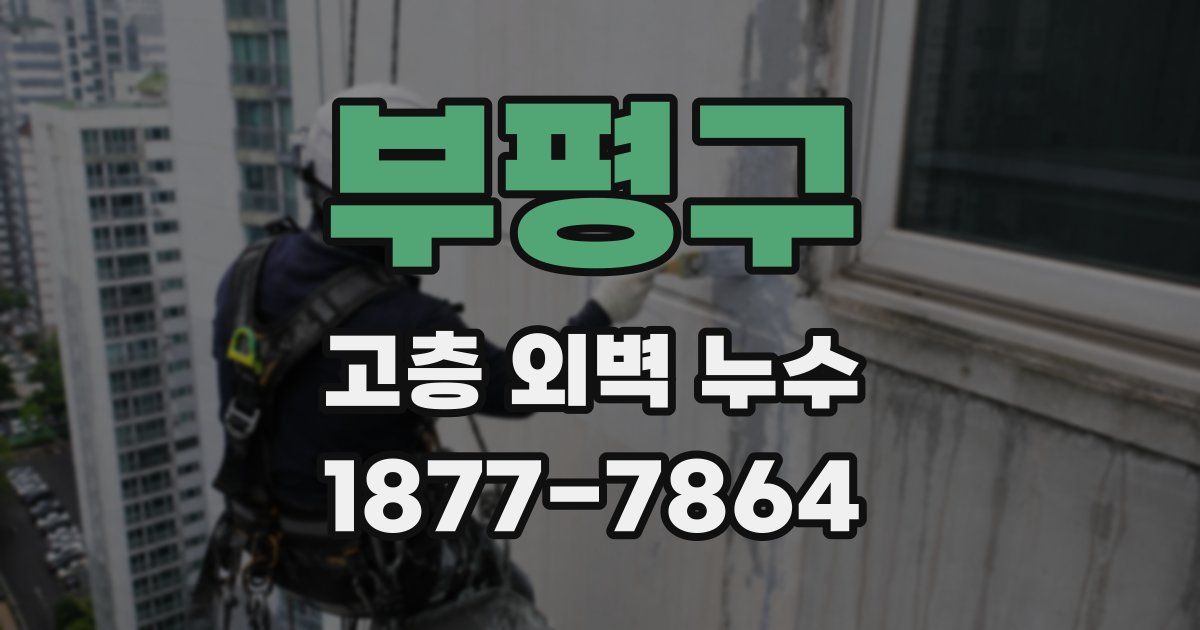 부평구 고층 외벽 누수