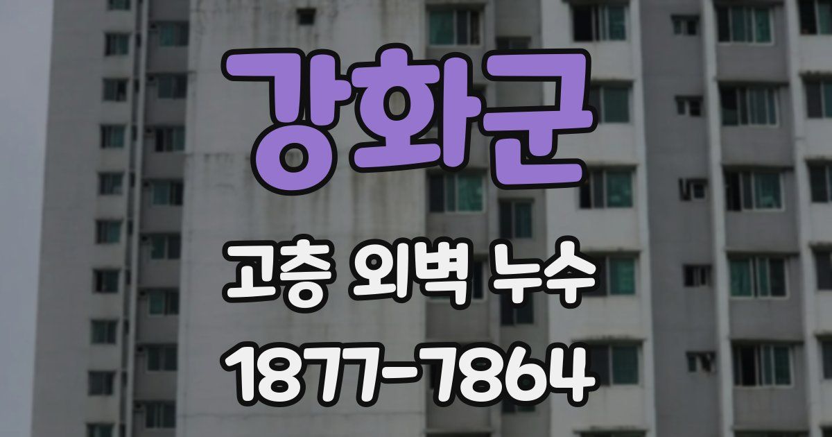 강화군 고층 외벽 누수
