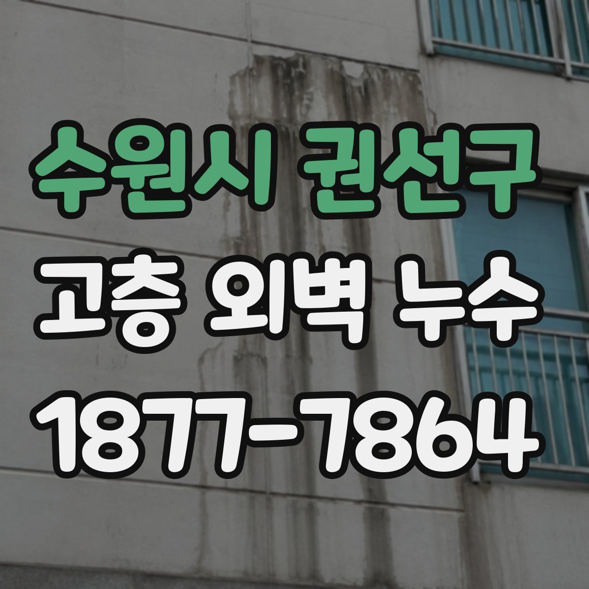 수원시 권선구 고층 외벽 누수