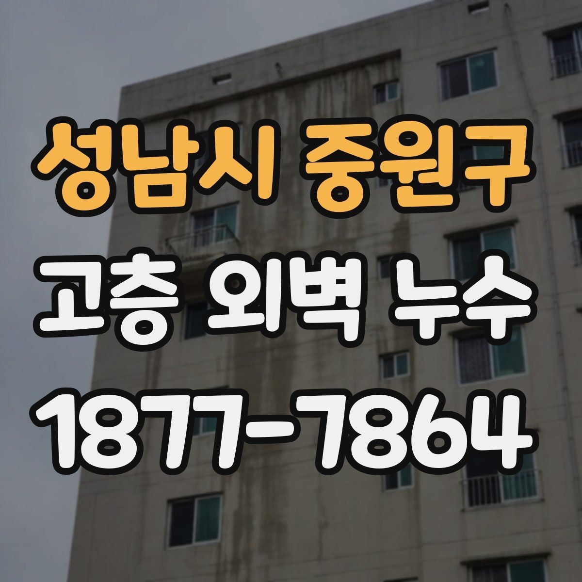 성남시 중원구 고층 외벽 누수 원인별로 달라지는 보수 우선순위