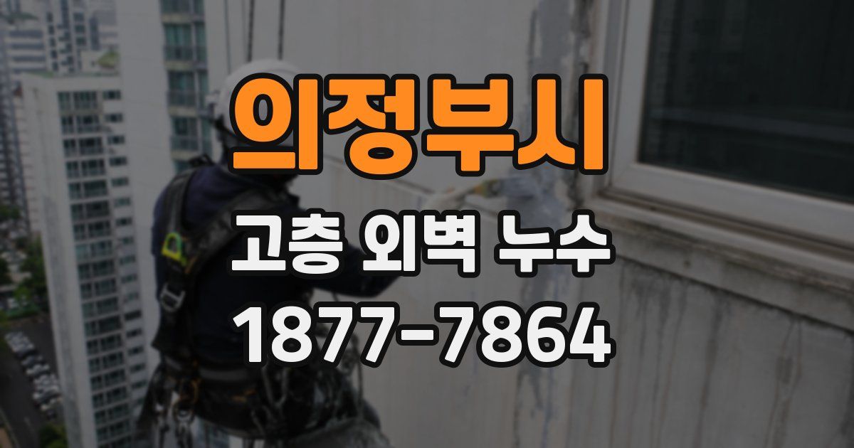 의정부시 고층 외벽 누수