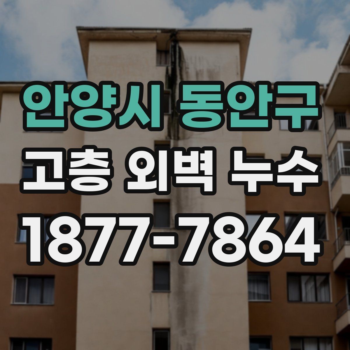 안양시 동안구 고층 외벽 누수 진단을 맡기기 전 비교할 요소