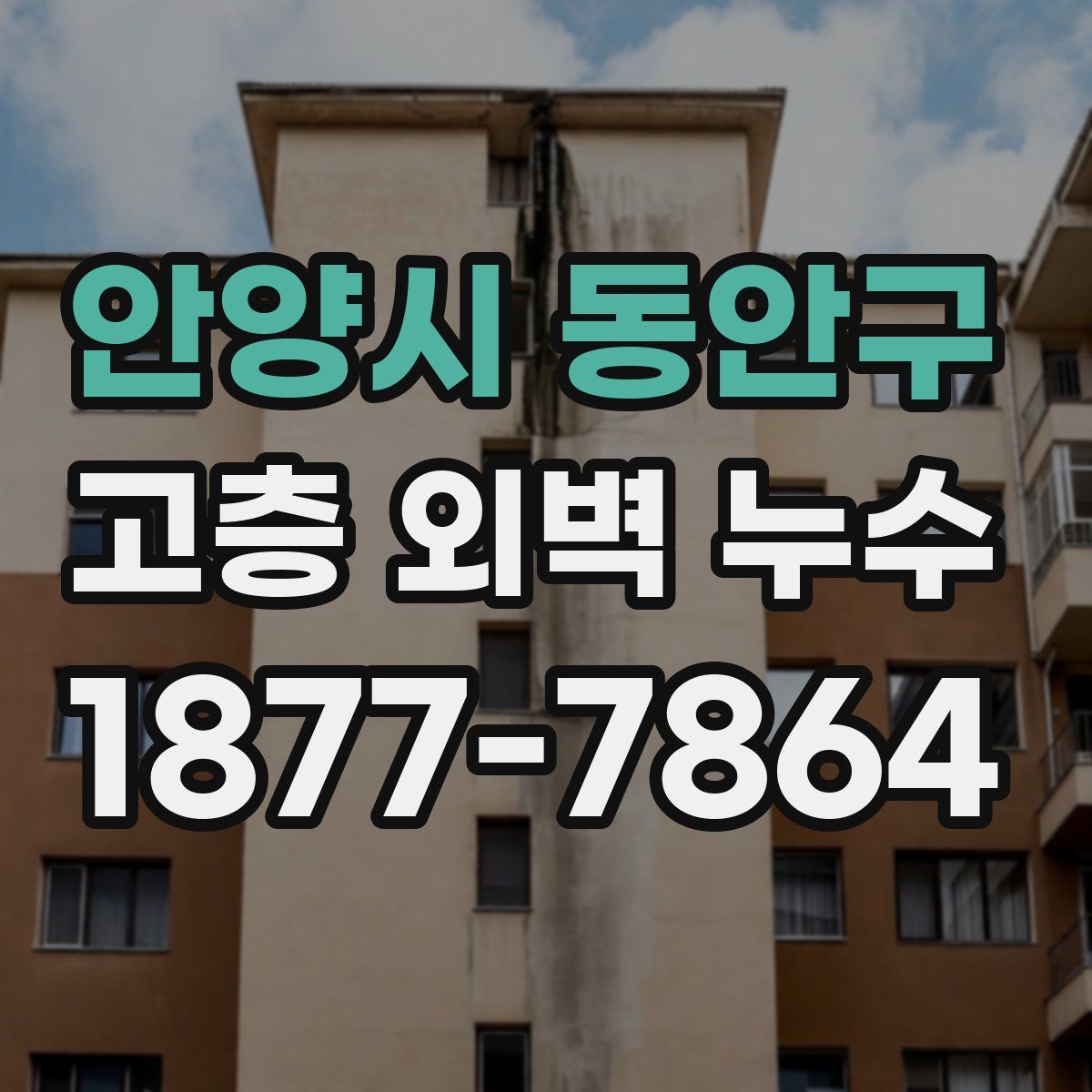 안양시 동안구 고층 외벽 누수
