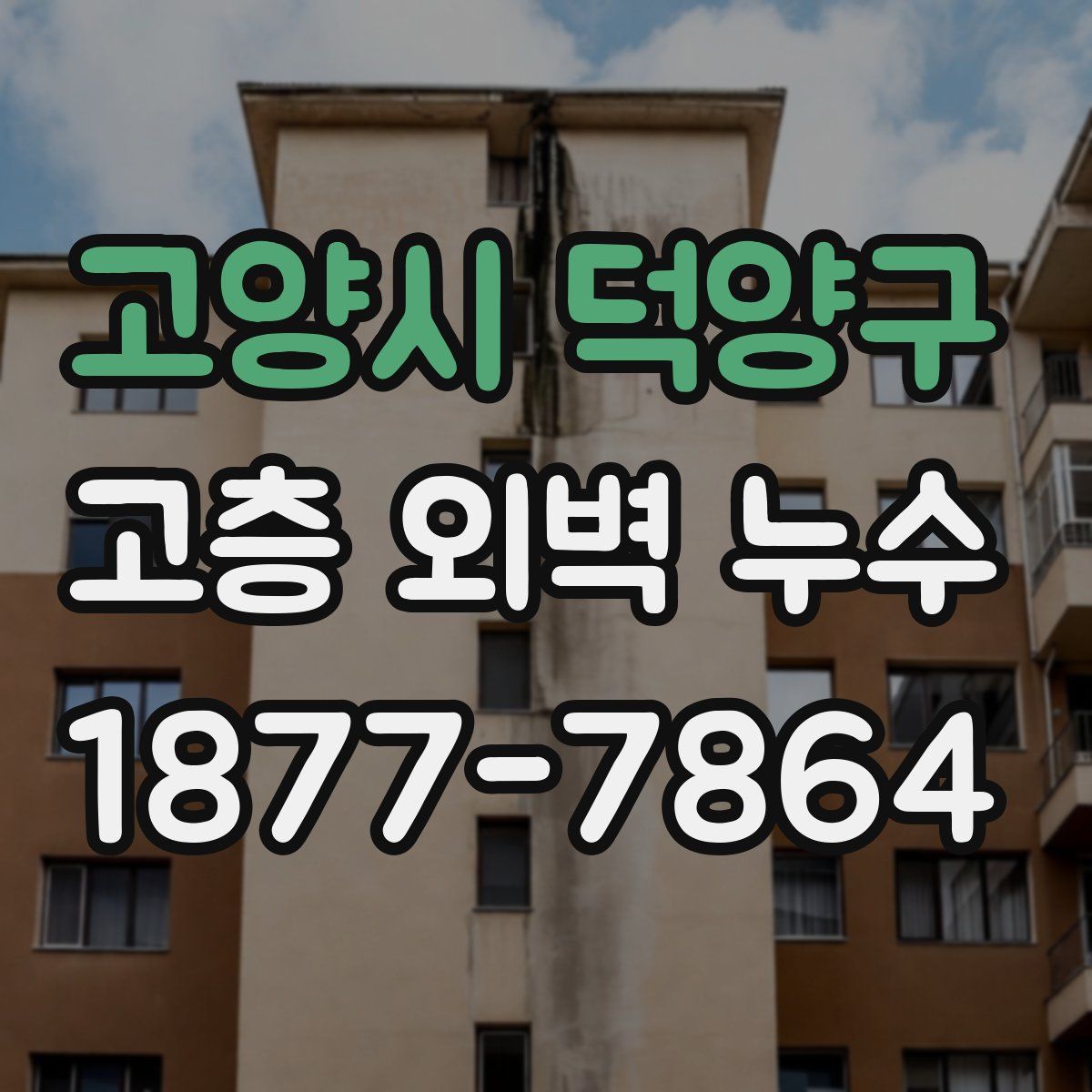 고양시 덕양구 고층 외벽 누수