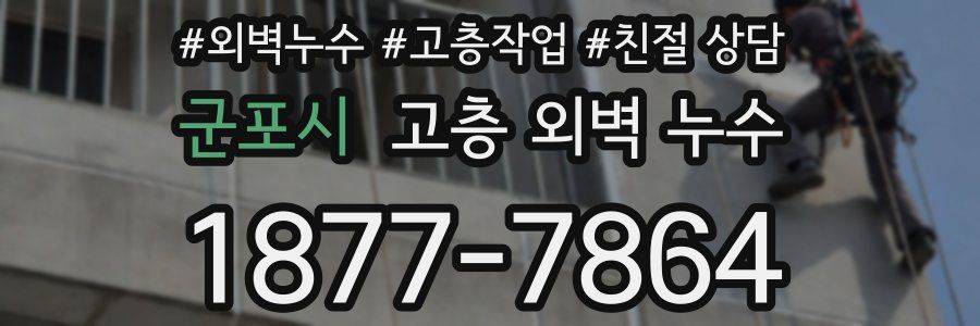 군포시 고층 외벽 누수