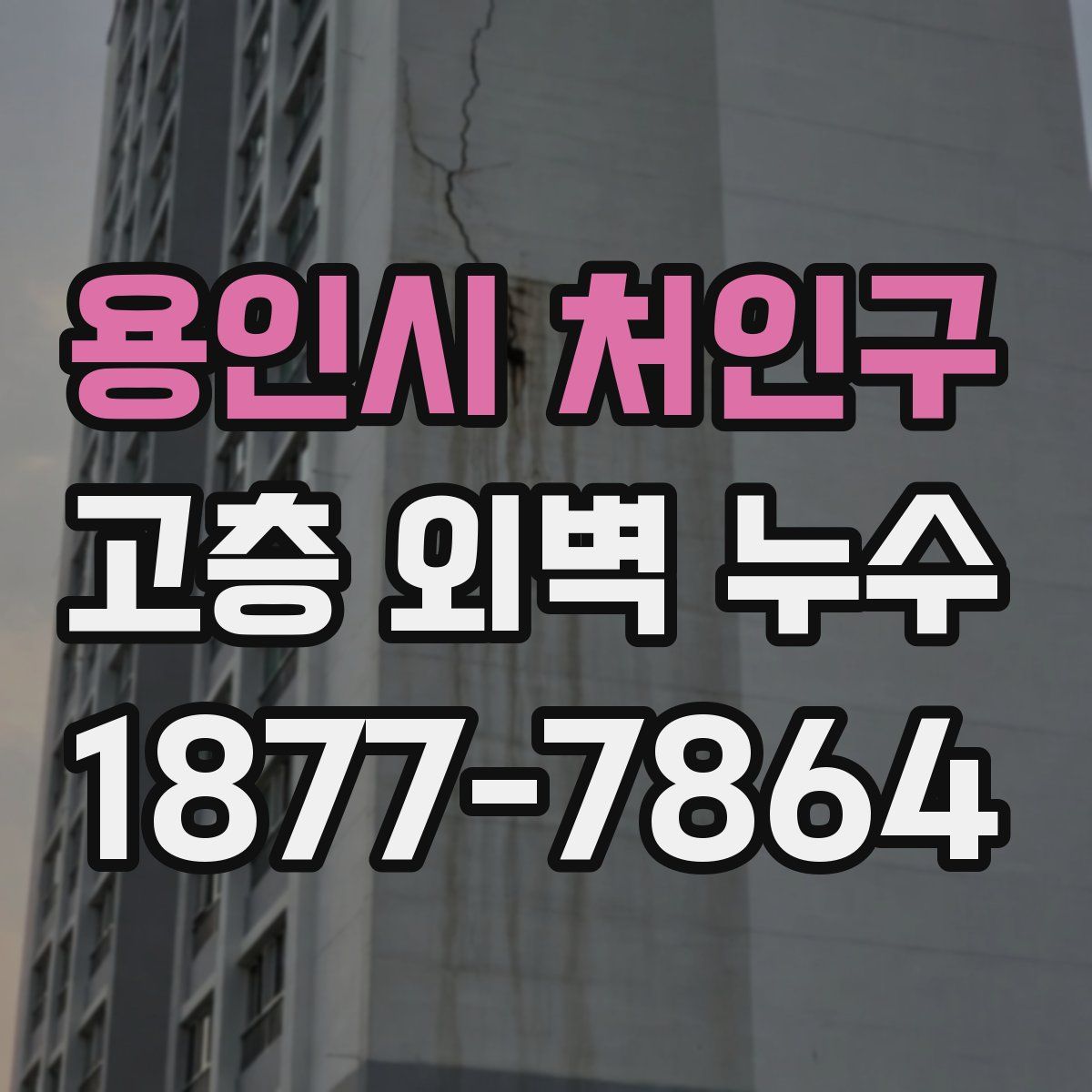 용인시 처인구 고층 외벽 누수