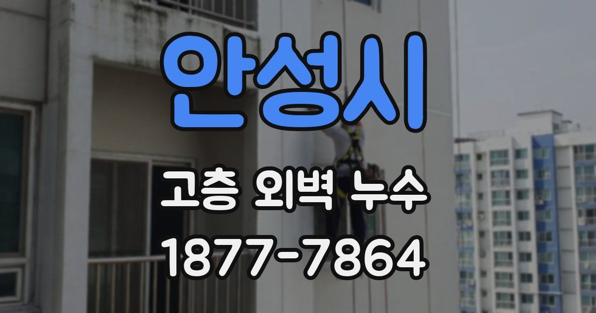 안성시 고층 외벽 누수