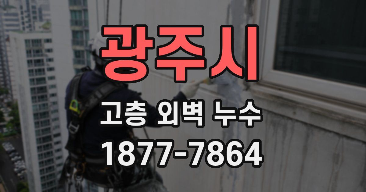 광주시 고층 외벽 누수