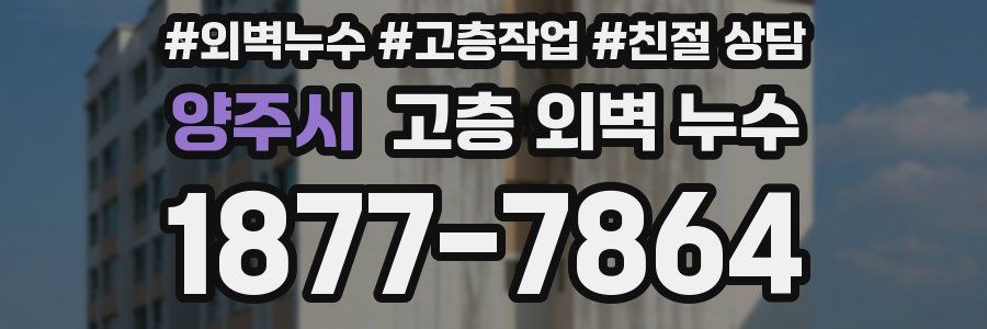 양주시 고층 외벽 누수