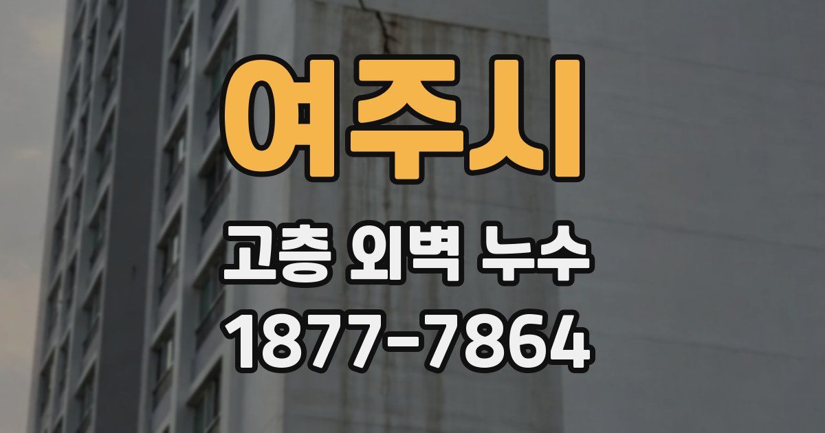 여주시 고층 외벽 누수