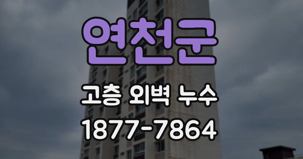 연천군 고층 외벽 누수