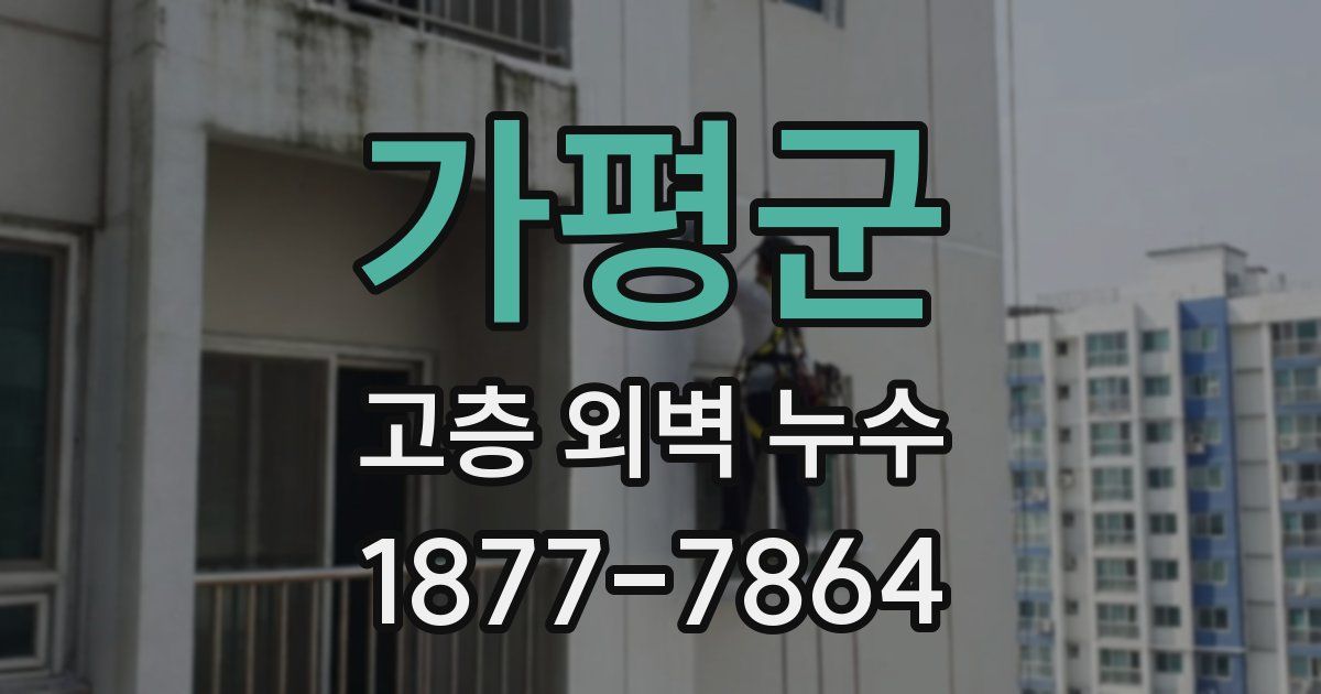 가평군 고층 외벽 누수
