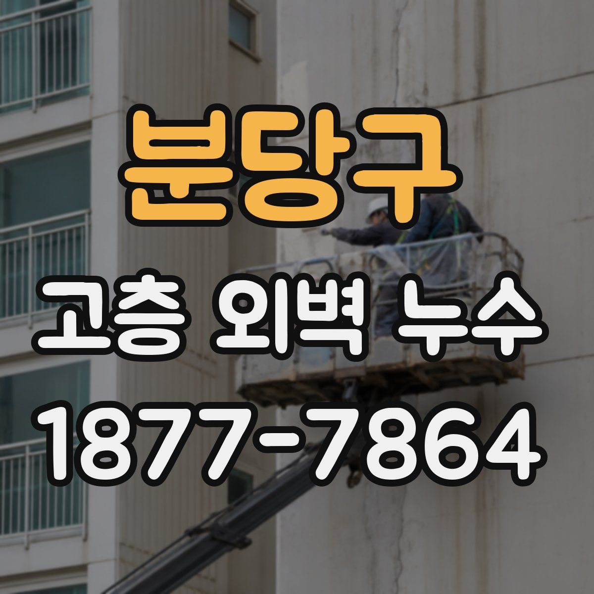 분당구 고층 외벽 누수