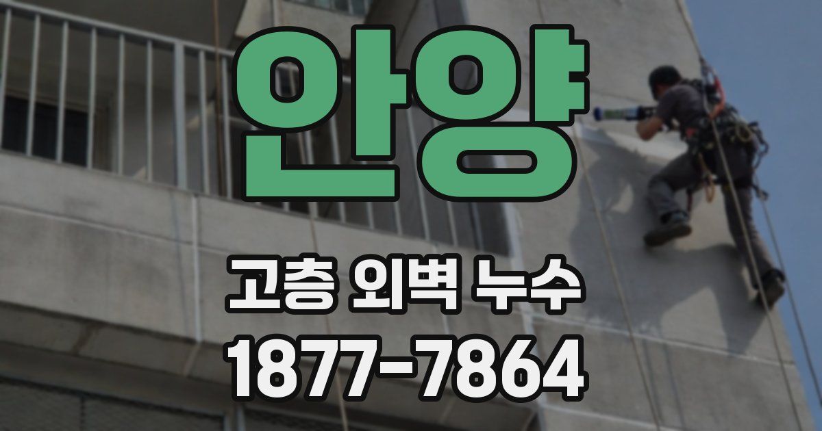 안양 고층 외벽 누수