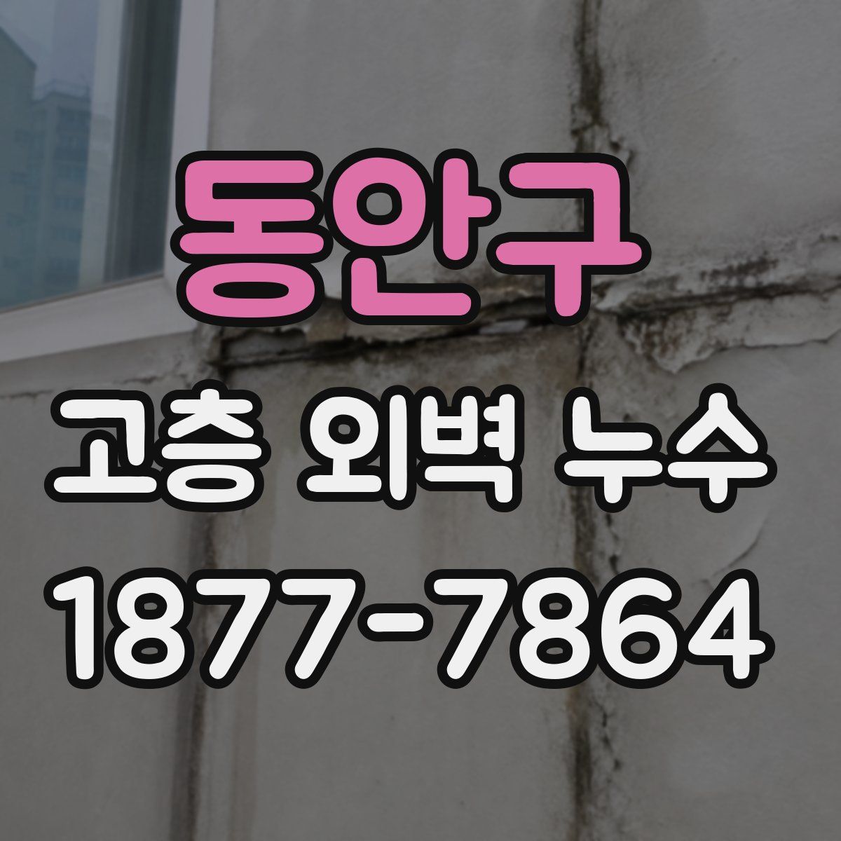 동안구 고층 외벽 누수