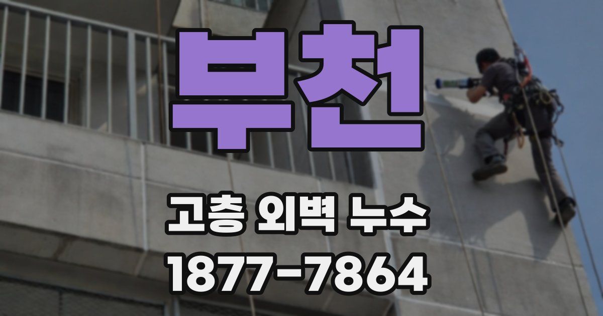 부천 고층 외벽 누수