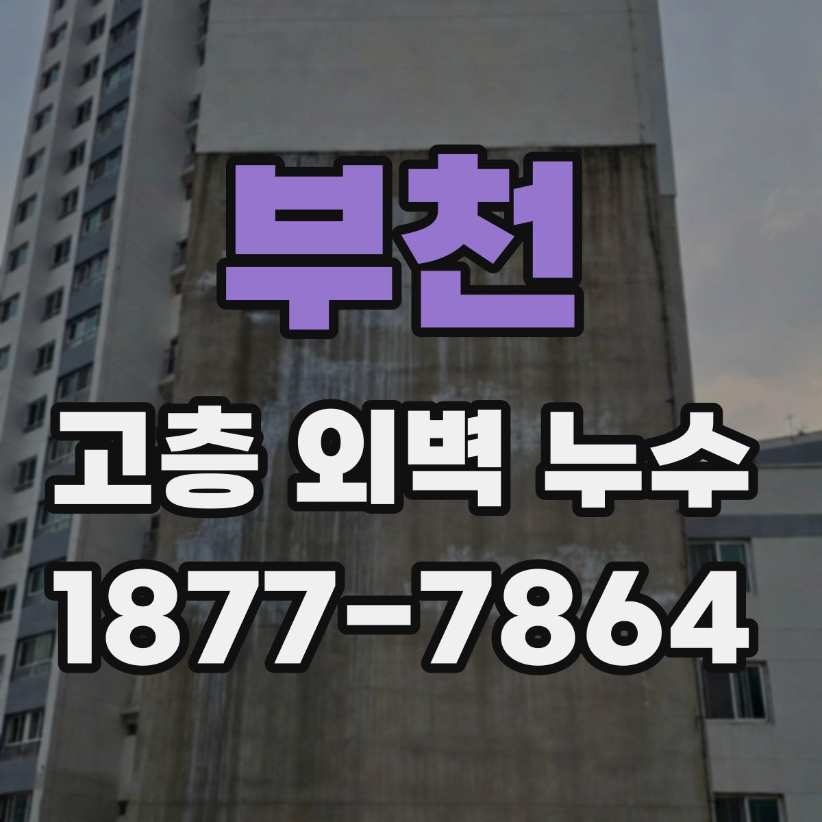 부천 고층 외벽 누수