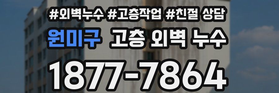 원미구 고층 외벽 누수
