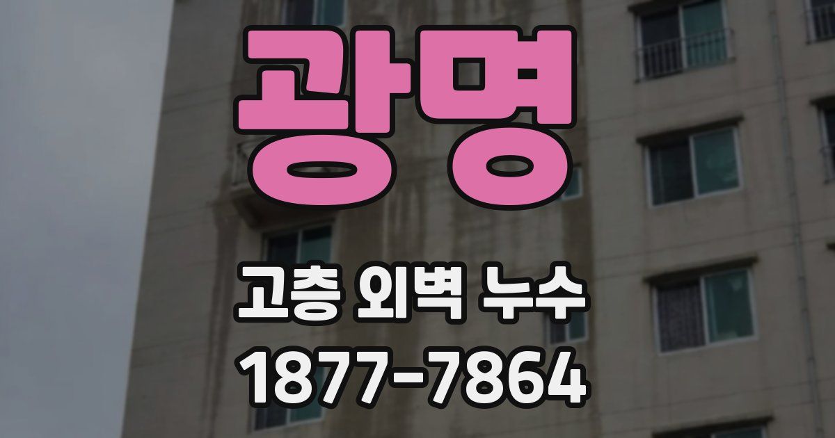 광명 고층 외벽 누수