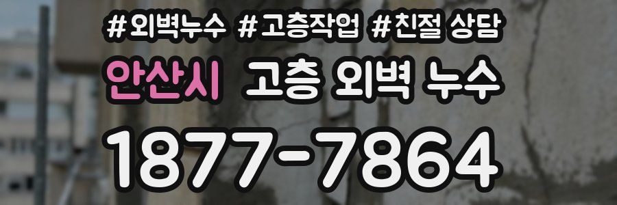 안산시 고층 외벽 누수