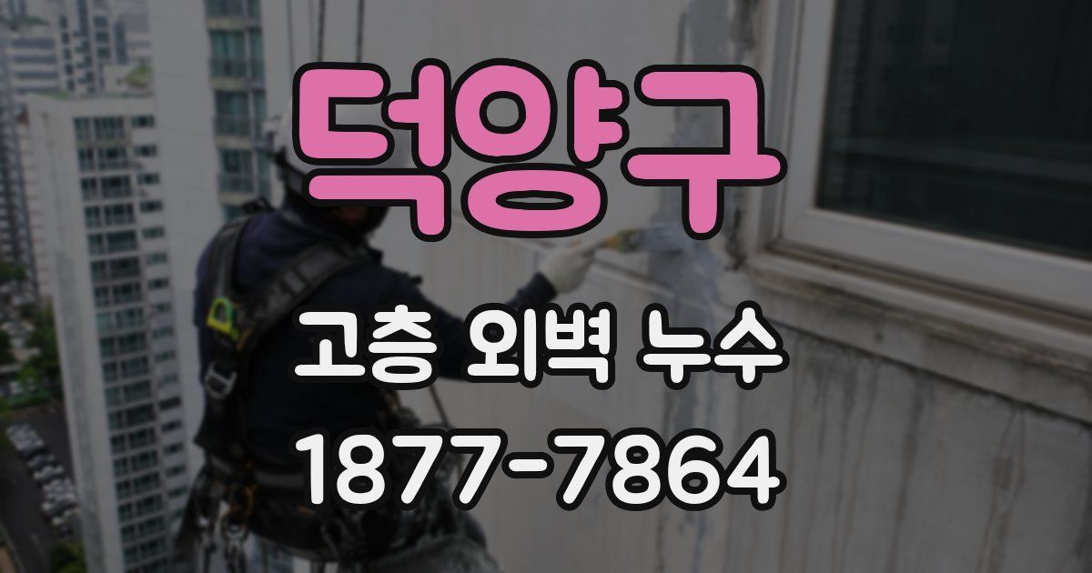 덕양구 고층 외벽 누수