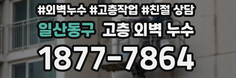 일산동구 고층 외벽 누수