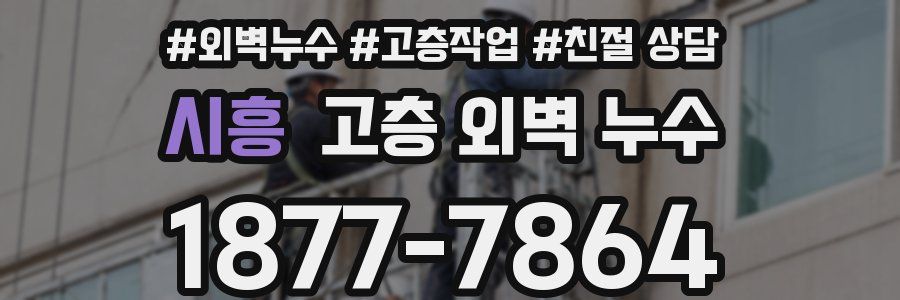 시흥 고층 외벽 누수