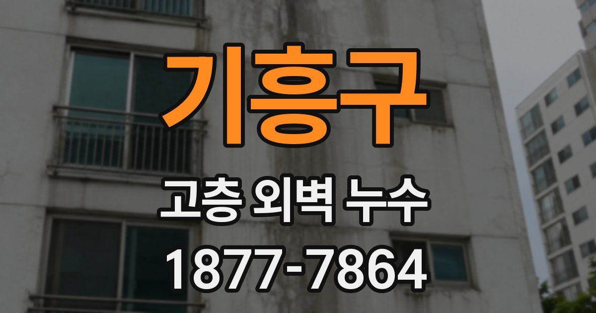 기흥구 고층 외벽 누수
