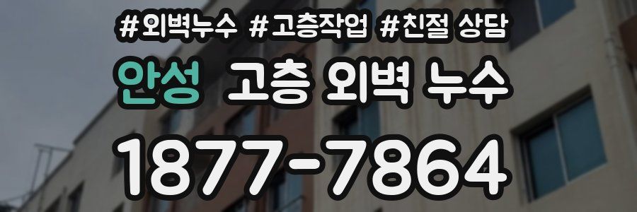 안성 고층 외벽 누수