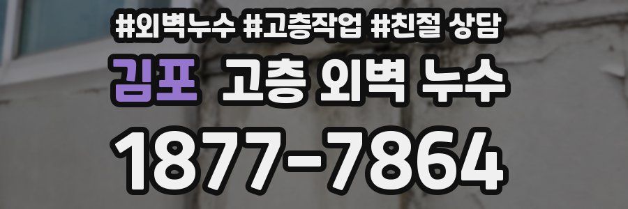 김포 고층 외벽 누수